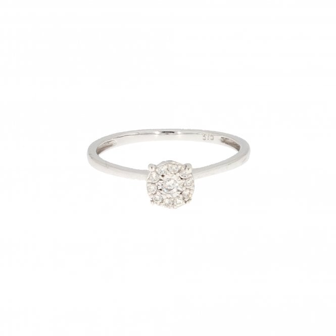 Diamond 9ct White Gold Ring