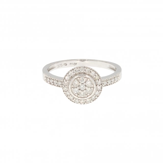 Diamond 9ct White Gold Ring