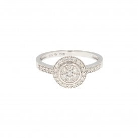 9ct White Gold Ring