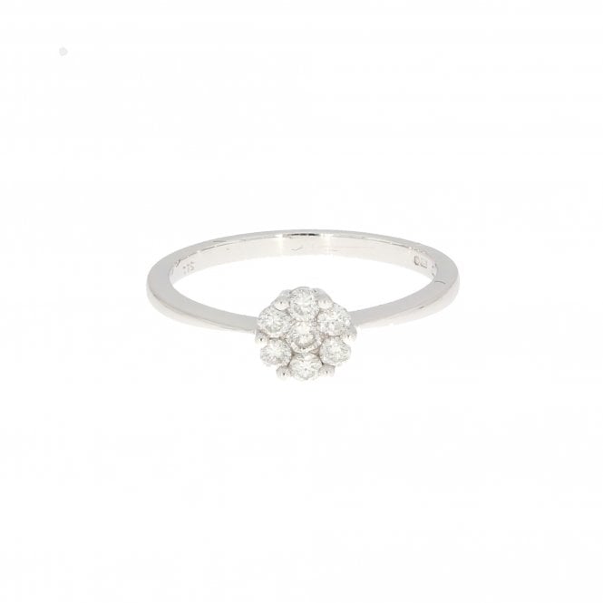 Diamond 9ct White Gold Ring
