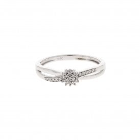 9ct White Gold Ring