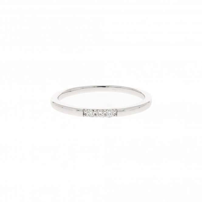 Diamond 9ct White Gold Ring