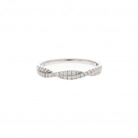 9ct White Gold Ring 