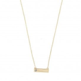 9ct Yellow Gold Bar on Chain