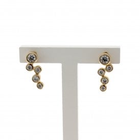 9ct Yellow Gold Bubble Stud Earrings