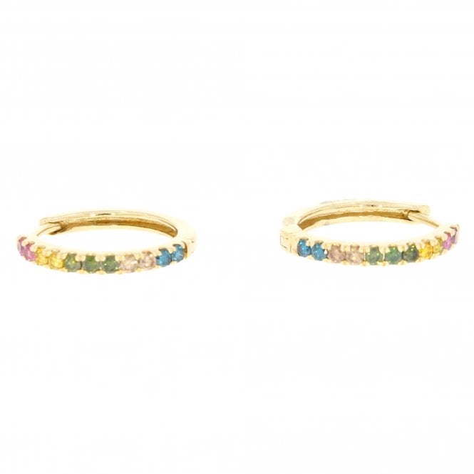Diamond 9ct Yellow Gold Earrings 