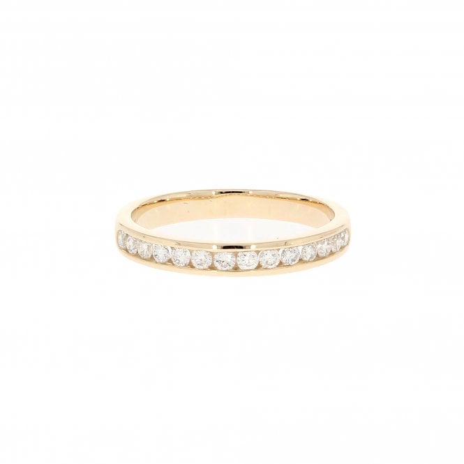 Diamond 9ct Yellow Gold Ring  