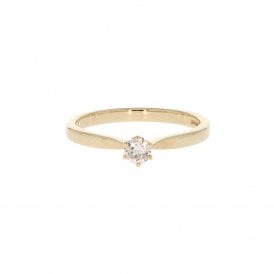 9ct Yellow Gold Solitaire Ring