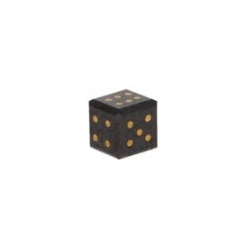 Loose 1.30ct Black Dice with Golden Numbers
