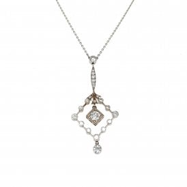 Platinum Pendant & Chain 