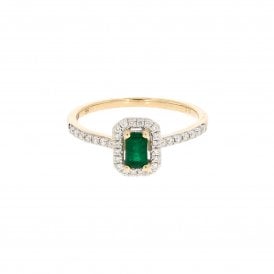9ct Yellow Gold Diamond Ring