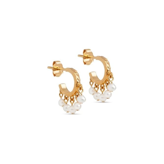 ENAMEL Copenhagen Astrid Pearl Earrings E309GM YGP