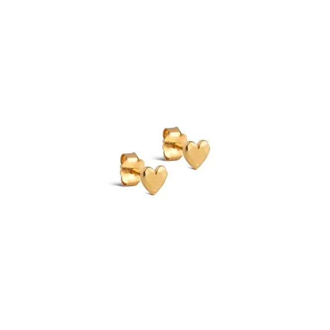 ENAMEL Copenhagen Heart Studs E373GM YGP