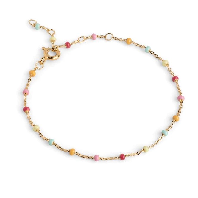 ENAMEL Copenhagen Lola Rainbow Enamel Beaded Bracelet B66G_2