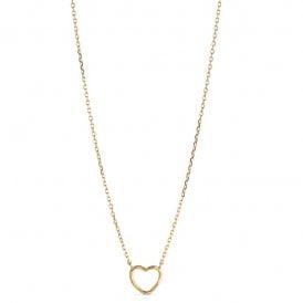 Organic Heart Necklace N102GM YGP