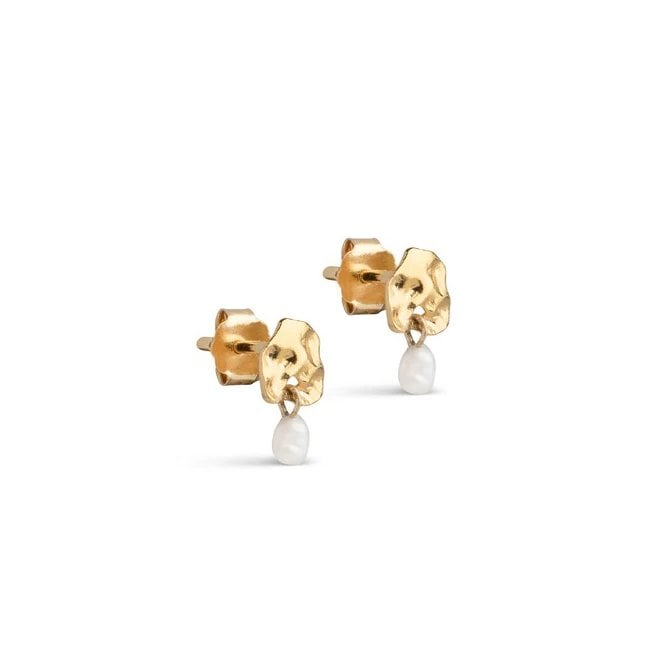 ENAMEL Copenhagen Rio Pearl Stud Earrings E333GM YGP
