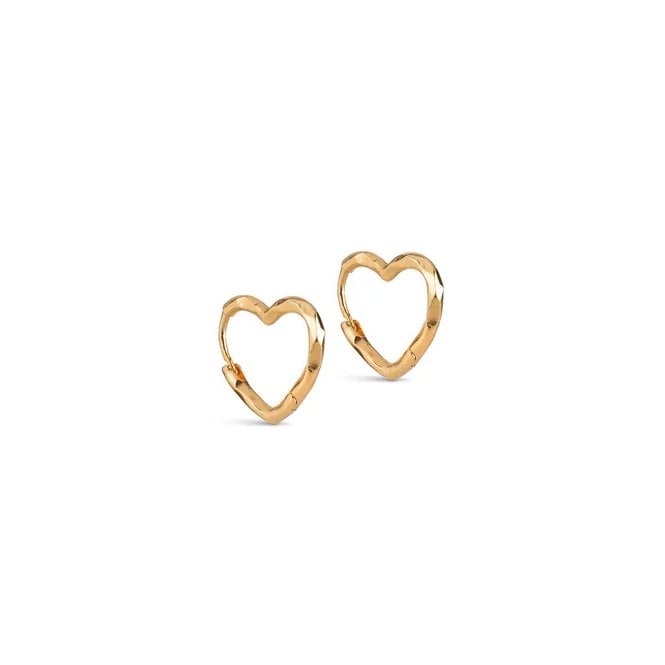 ENAMEL Copenhagen Small Organic Heart Earrings E413GM YGP