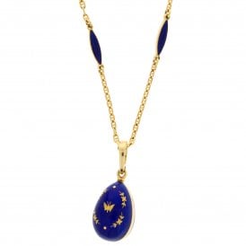 F1687 Egg Pendant on Necklace