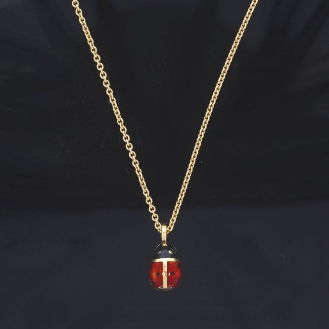 Faberge F2392 Ladybird Pendant & 18ct Yellow Gold Chain