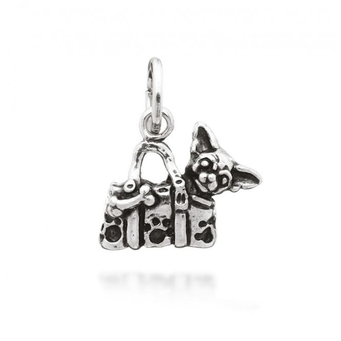 Giovanni Raspini Dog in Bag Charm 08062