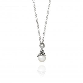 Drops Mini Pearl Pendant Necklace 11932