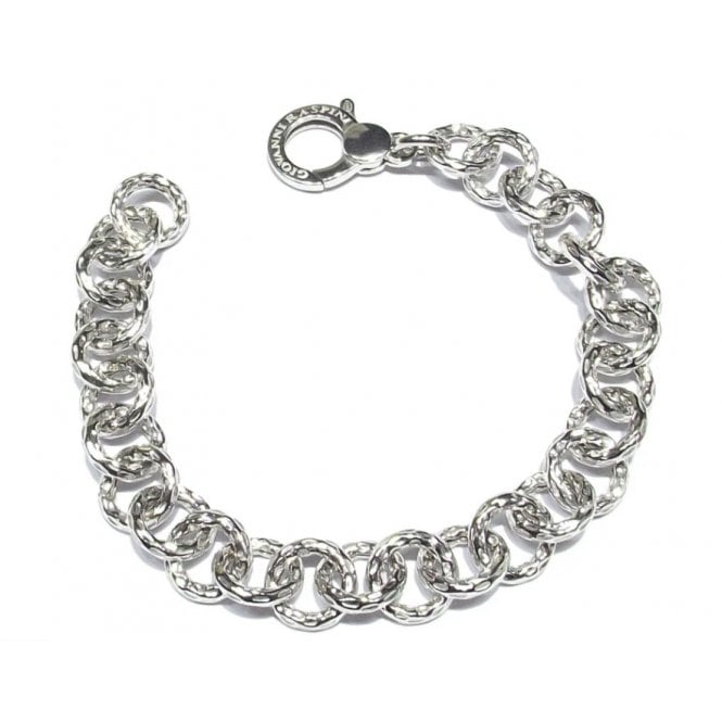Giovanni Raspini Hammered Links Big 20cm Bracelet 11606