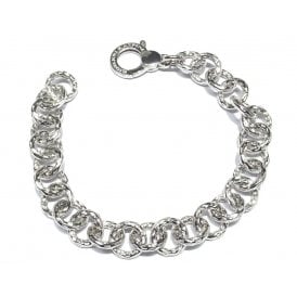 Hammered Links Big 20cm Bracelet 11606