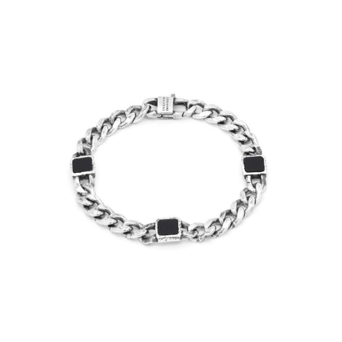 Giovanni Raspini Onyx Curb Chain Bracelet 11337L