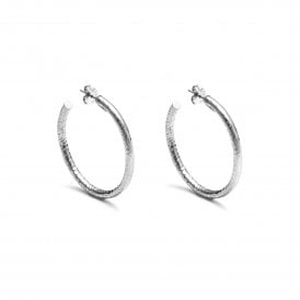 Rock Light Medium Hoop Earrings 10393