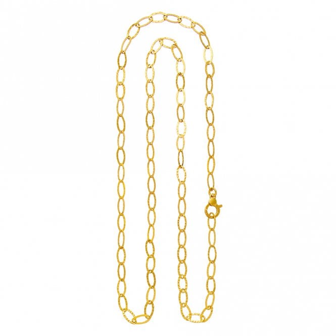 Giovanni Raspini YELLOW GOLD PLATED ROLO MINI NECKLACE 45CM 08560/45