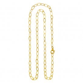 YELLOW GOLD PLATED ROLO MINI NECKLACE 45CM 08560/45
