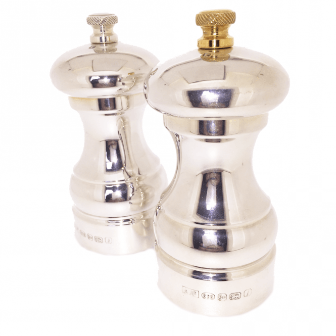 Hallmarked Sterling Silver Salt & Pepper Mill
