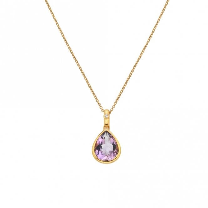 HD X GE Amethyst Teardrop Pendant DP1110