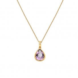 Amethyst Teardrop Pendant DP1110