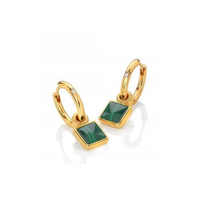HD x Jac Jossa Revive Malachite Square Earrings DE713