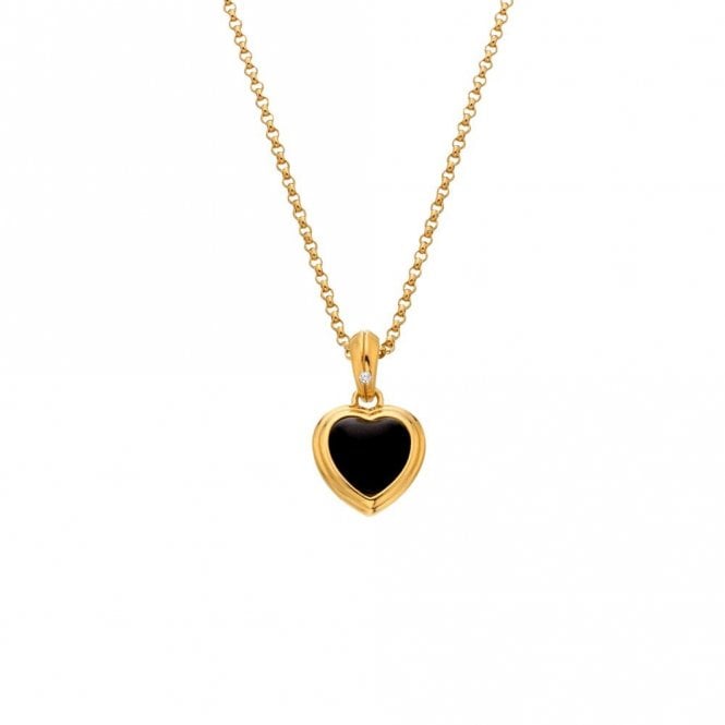 HD X JAC JOSSA (unused) HD X JJ HEART BLACK ONYX ON CHAIN YGP DP999
