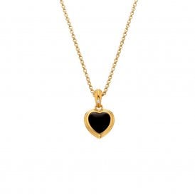 HD X JJ HEART BLACK ONYX ON CHAIN YGP DP999