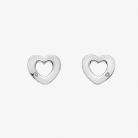 AMULET HEART STUDS (DE616)