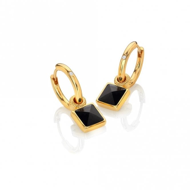 Hot Diamonds Black Onyx Earrings DE737