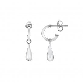 Droplet Hoop Stud Earrings DE905