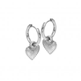 ESSENCE HEART HUGGIE EARRINGS DE821