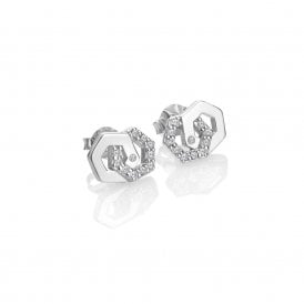 Hexagon Stud Earrings DE876