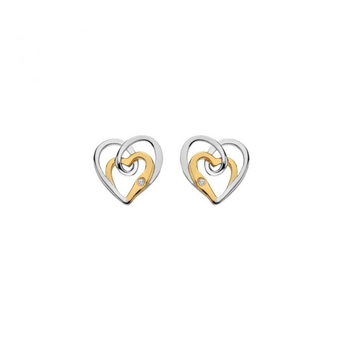 Hot Diamonds Interwoven Heart Earrings DE847