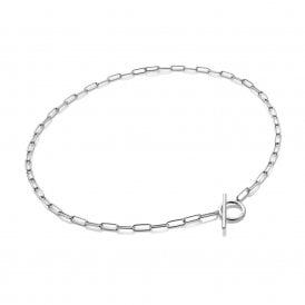 Linked T-Bar Necklace (DN170)