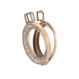 Mezzaluna Rose Plated 33mm Keeper EK014 