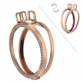 Reverisble Rose Plated 33mm Keeper EK008 