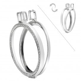 Reversible Silver 33mm Keeper EK006