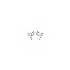 Ribbon Stud Earrings (DE730)