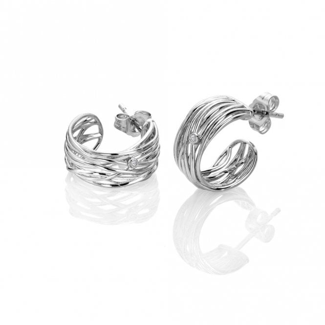 Hot Diamonds String Hoop Stud Earrings DE895