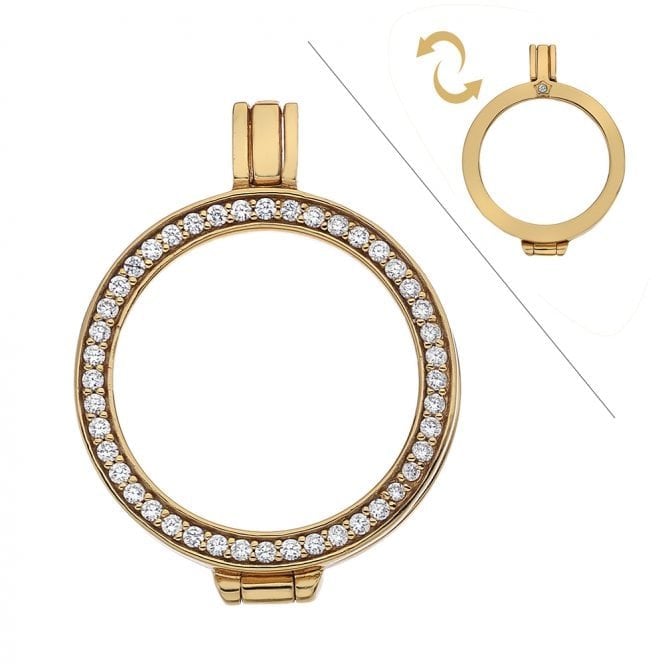 Hot Diamonds YGP REVERSIBLE WCZ COIN KEEPER EK009